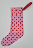 Christmas Stocking: Pink Spot